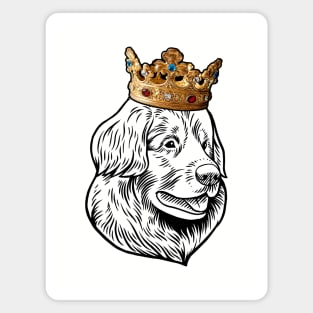 Leonberger Dog King Queen Wearing Crown Magnet